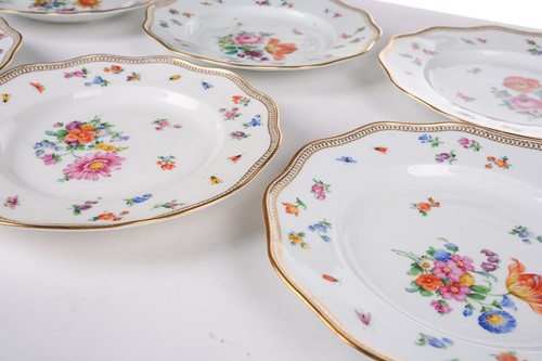 Lot 269 - A Meissen part coffee service, late 19th...
