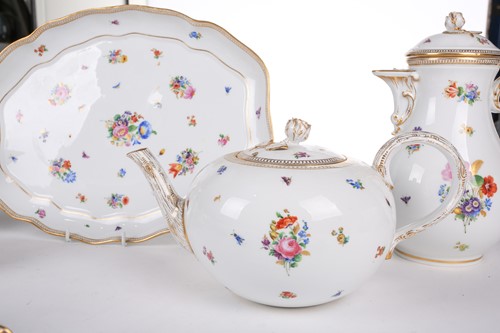 Lot 269 - A Meissen part coffee service, late 19th...
