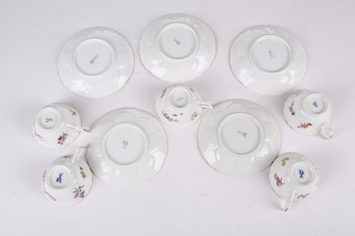 Lot 269 - A Meissen part coffee service, late 19th...