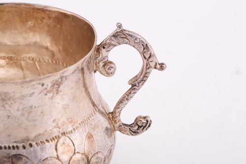 Lot 510 - A Charles II silver two-handled porringer, the...