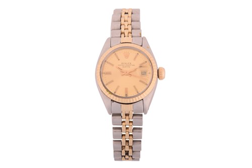 Lot 460 - A Rolex Date 26mm reference: 6917 lady's watch...