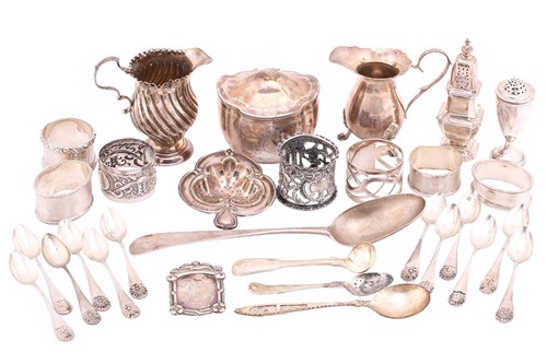 Lot 569 - A mixed collection of items including a silver...