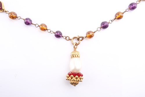 Lot 94 - Chanel - a beaded sautoir necklace, from the...