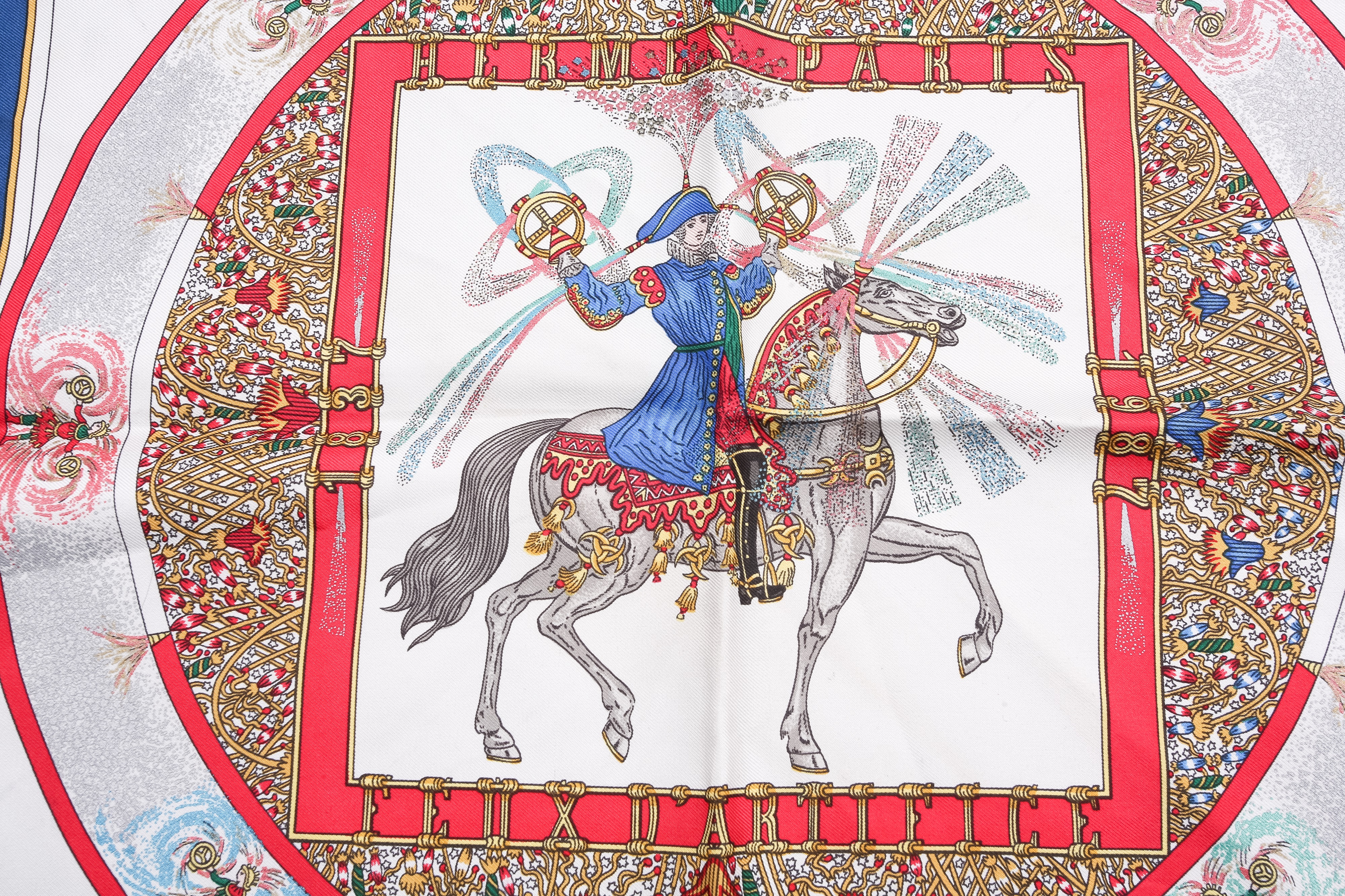 Lot 19 - Hermès - 'Feux d'Artifice (Fireworks)' silk