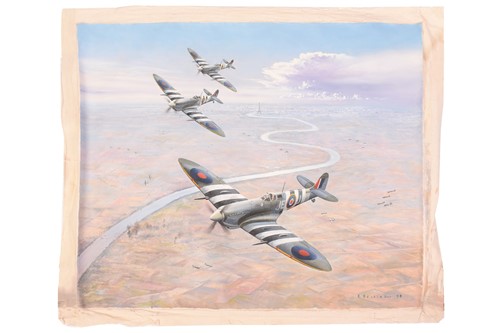 Lot 5 - Ron Belling (1993-1998), 'Spitfires over Paris'...