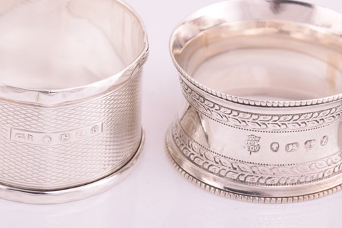 Lot 441 - A pair of silver sauce boats, with crimped...