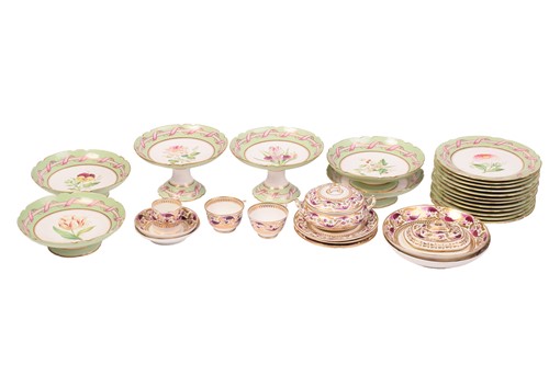 Lot 278 - A late Victorian porcelain dessert service,...