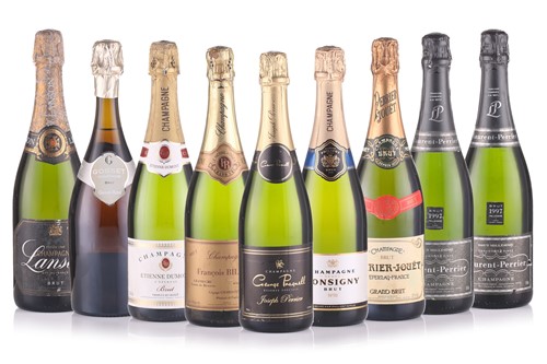 Lot 17 - Nine bottles of Champagne to include 2 x...