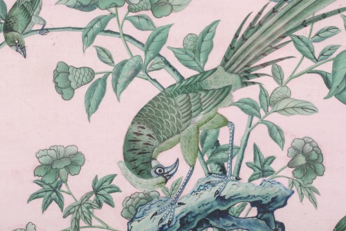 Lot 340 - A pair of 18th-century Chinoiserie wallpaper...