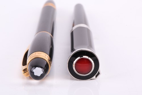 Lot 408 - Two fine pens by Montblanc and Cartier,...