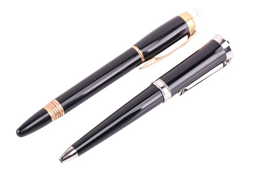 Lot 408 - Two fine pens by Montblanc and Cartier,...