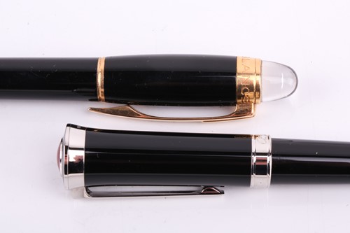 Lot 408 - Two fine pens by Montblanc and Cartier,...