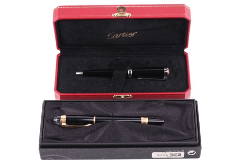 Lot 408 - Two fine pens by Montblanc and Cartier,...