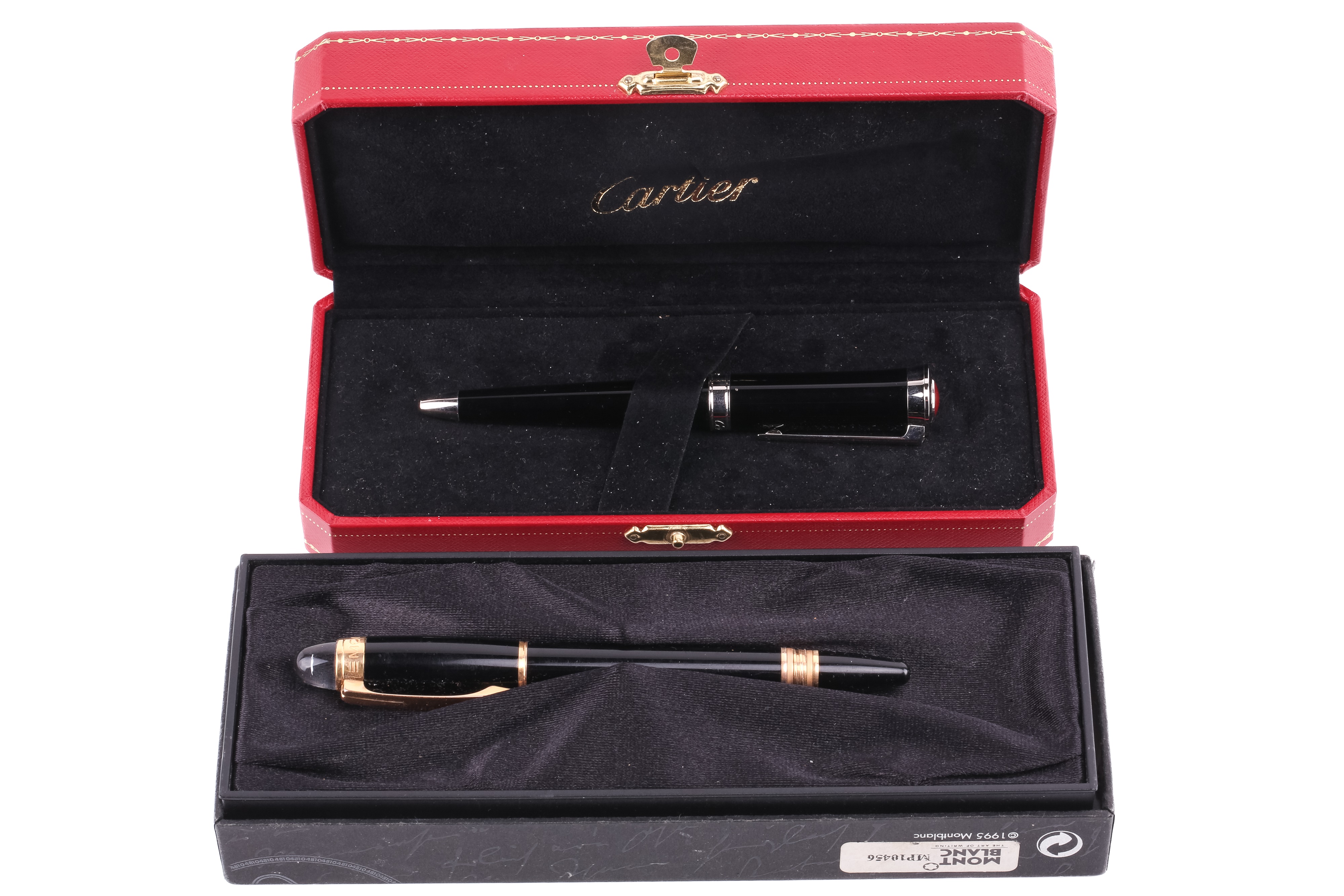 Lot 408 Two fine pens by Montblanc and Cartier