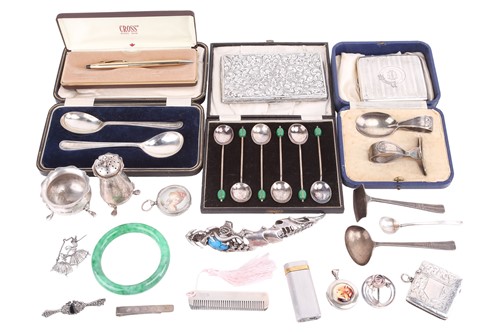 Lot 508 - A quantity of miscellaneous silver items...
