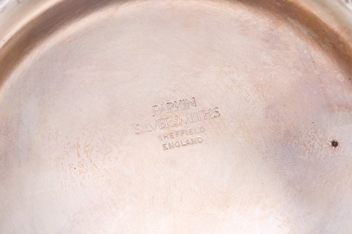 Lot 511 - A silver rose bowl of circular form with...