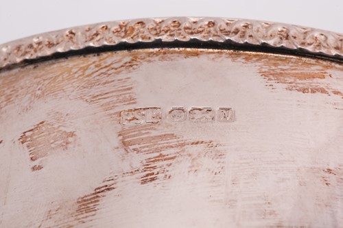 Lot 511 - A silver rose bowl of circular form with...
