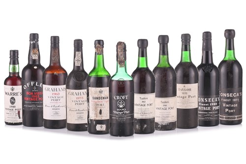 Lot 30 - Ten mixed bottles of Port to include 1 x...
