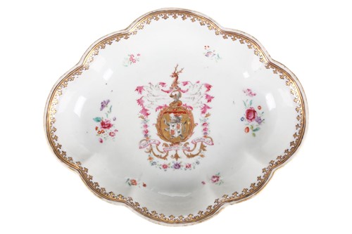 Lot 113 - A Chinese Famille Rose porcelain, Armorial...