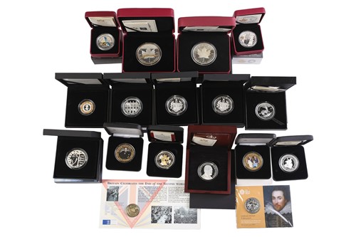 Lot 329 - A collection of silver, silver proof and other...
