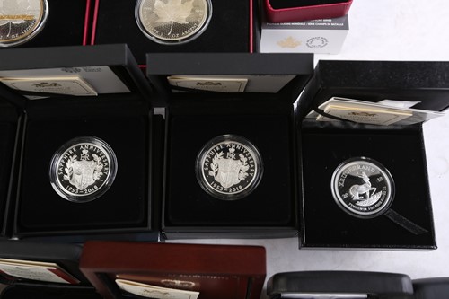 Lot 329 - A collection of silver, silver proof and other...