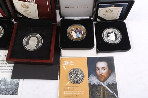 Lot 329 - A collection of silver, silver proof and other...