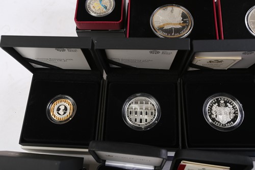 Lot 329 - A collection of silver, silver proof and other...