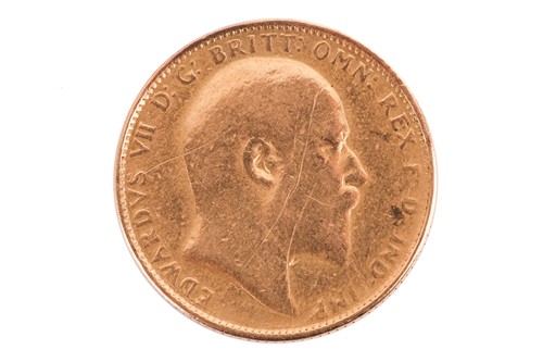 Lot 322 - An Edward VII full sovereign, dated 1903,...