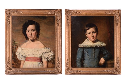 Lot 31 - 19th-Century British School, portraits of...