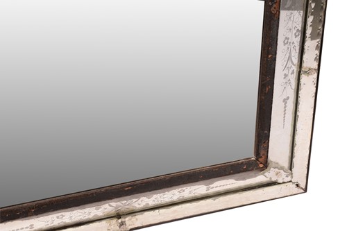 Lot 157 - A 19th-century Venetian wall mirror, the...