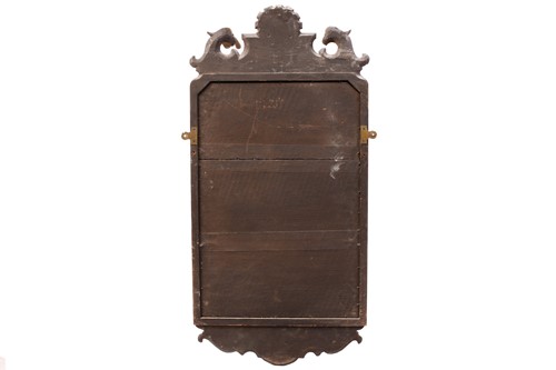 Lot 151 - A George II style giltwood wall mirror, the...