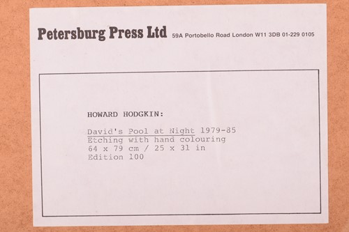 Lot 79 - Howard Hodgkin (1932 - 2017), David's Pool at...