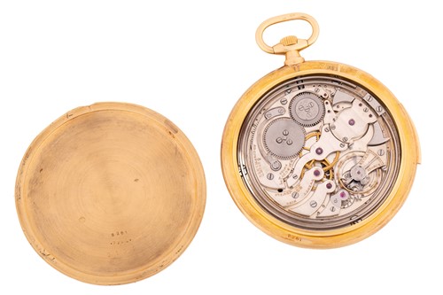 Lot 386 - A Fine and Rare Cartier 18k Minute Repeater...