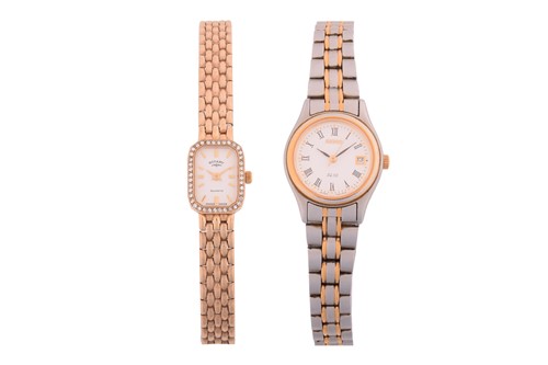 Lot 335 - A Collection of Two Ladies Wristwatches A...