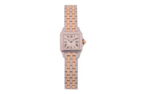 Lot 360 - A Cartier Santos Demoiselle Stainless Steel...