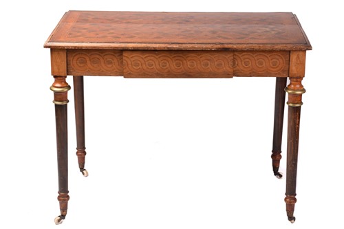 Lot 140 - A  Victorian "Louis XVI" style parquetry...