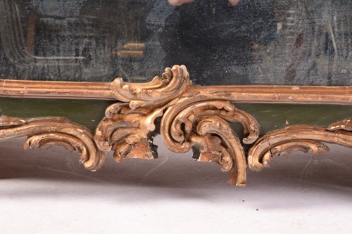 Lot 147 - A large 18th-century style Rococo wall mirror,...