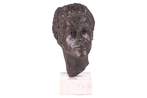 Lot 172 - AFB? A 20th-century life-size bronzed bust...