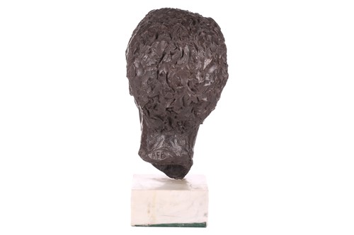 Lot 172 - AFB? A 20th-century life-size bronzed bust...