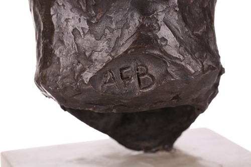 Lot 172 - AFB? A 20th-century life-size bronzed bust...