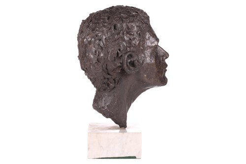 Lot 172 - AFB? A 20th-century life-size bronzed bust...