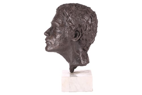 Lot 172 - AFB? A 20th-century life-size bronzed bust...