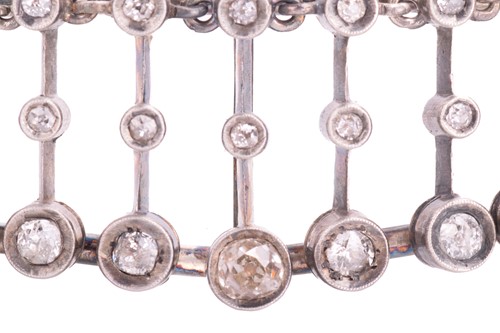 Lot 95 - A diamond tiara convertible to fringe necklace,...