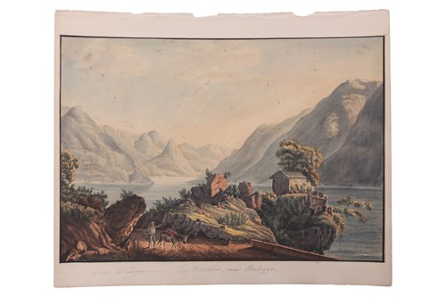 Lot 109 - 19th Century Swiss School, Five views of Swiss...