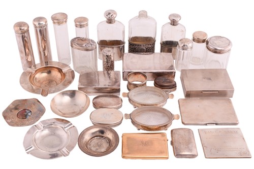 Lot 416 - A collection of silver and silver plate items...