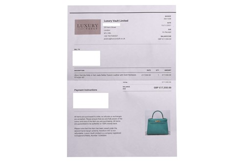 Lot 322 - Hermès - a Kelly Sellier 28 in Vert Jade Epsom...