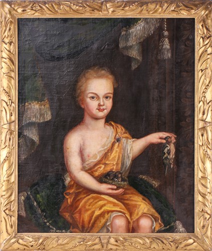 Lot 5 - 18th-Century British School, Boy in Classical...