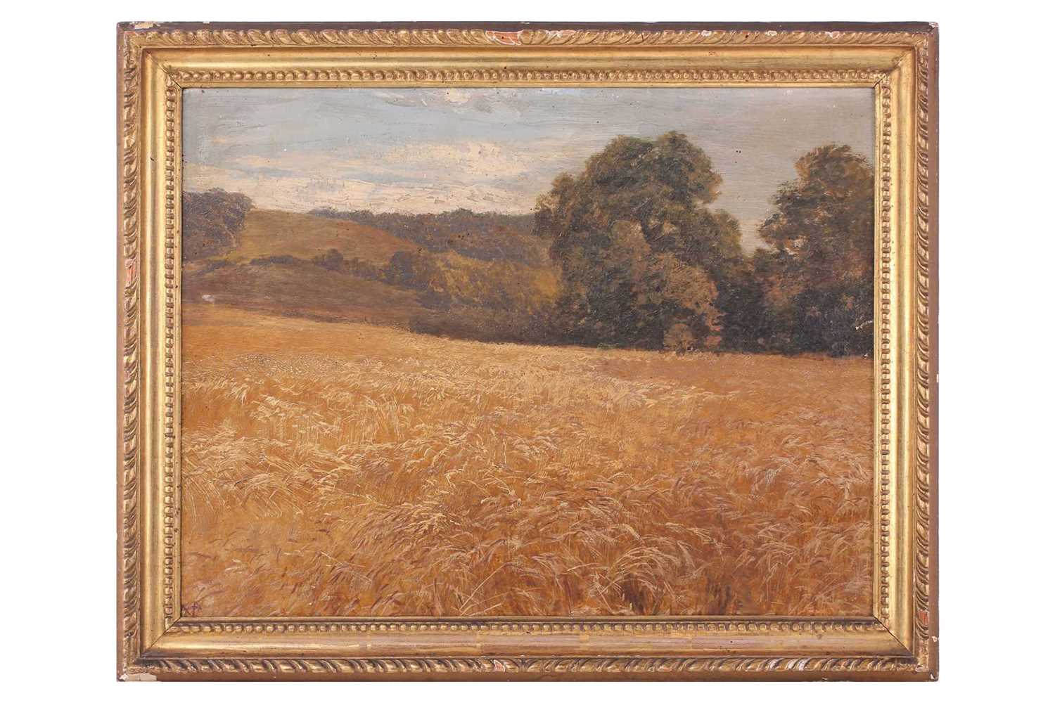 Lot 29 - George Vicat Cole (1833- 1893), Cornfield,...