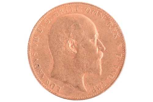 Lot 313 - A 1906 Edward VII Full Sovereign, circulated.