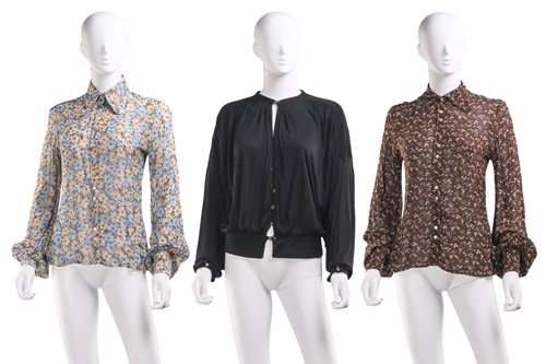 Lot 345 - Two Jeff Banks floral-print shirts and a Bill...